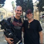 Cameraman Yanif Schmueli and René Balcer in Jerusalem