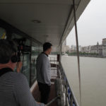 Filming Keith Eisner on the Huangpu River